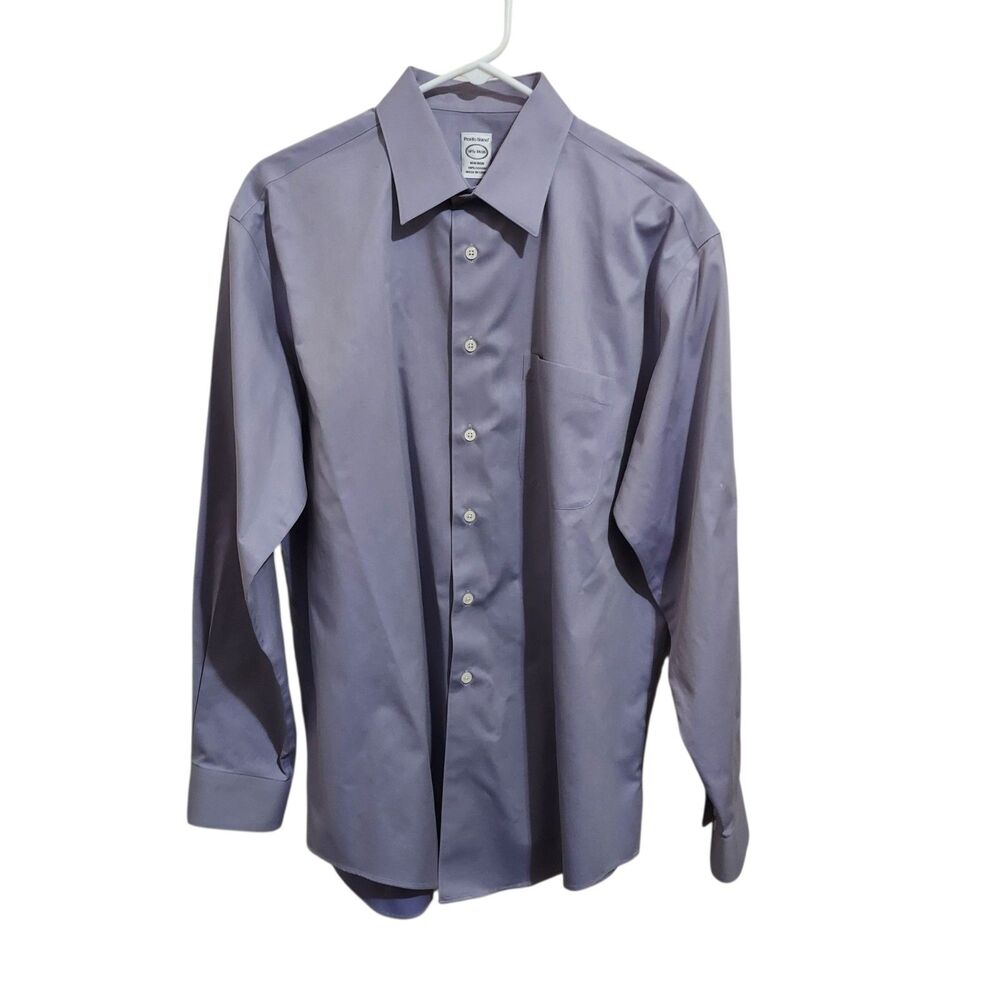 Pronto Uomo Lavender Long Sleeve Button Up Men's Shirt 16 1/2